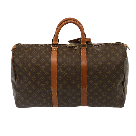 LOUIS VUITTON Monogram Keepall 50 Boston Bag M41426 LV Auth 76552 - Picture 2 of 16
